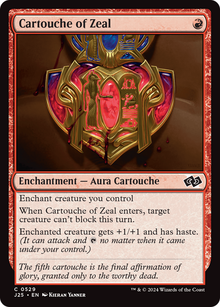 Cartouche of Zeal [Foundations Jumpstart] | Good Games Modbury