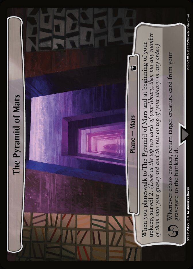 The Pyramid of Mars 597/331 (Planechase: Universes Beyond: Doctor Who)  | Good Games Modbury