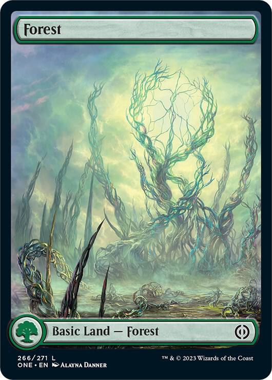 Forest 266/271 (Phyrexia: All Will Be One)  - Full Art | Good Games Modbury