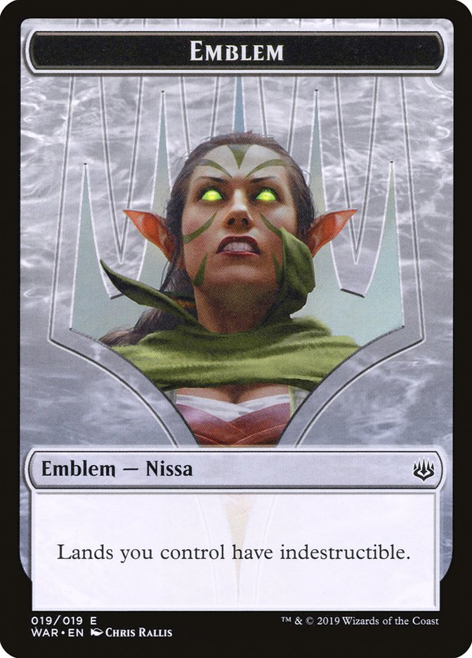 Nissa, Who Shakes the World Emblem [War of the Spark Tokens] | Good Games Modbury