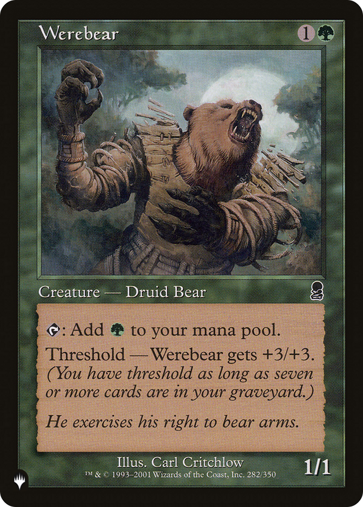 Werebear [The List Reprints] | Good Games Modbury