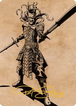 Zevlor Elturel Exile Art Card 78 81 Gold Stamped Signature 78 (Art Series: Commander Legends: Battle for Baldur's Gate)  | Good Games Modbury