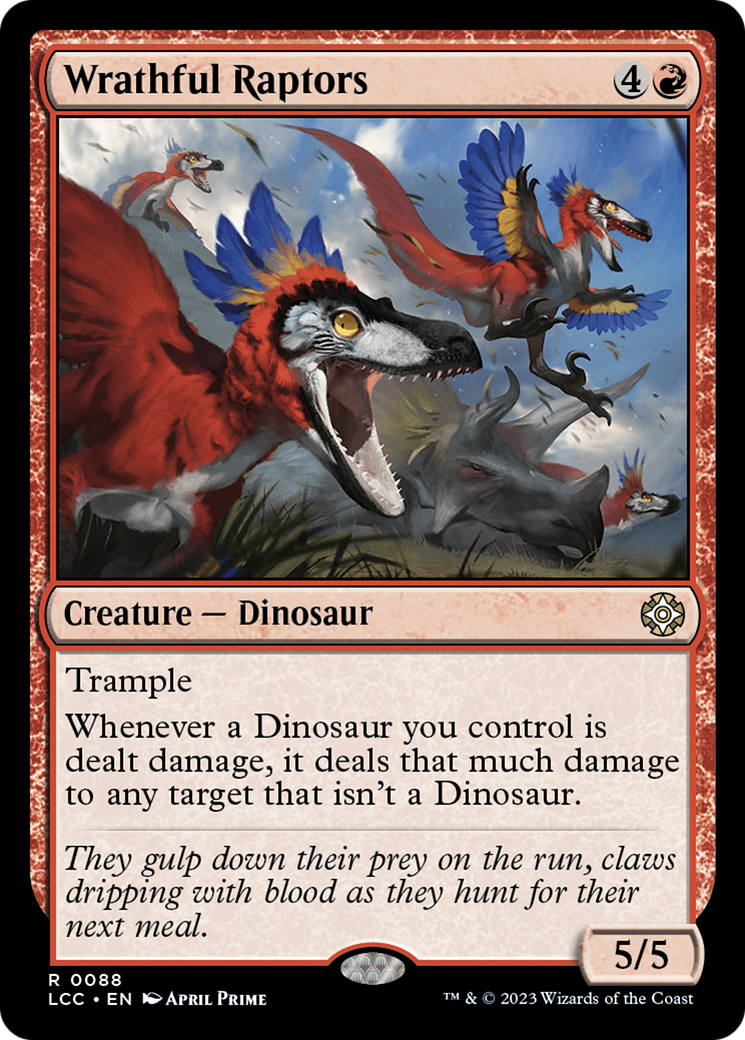 Wrathful Raptors [The Lost Caverns of Ixalan Commander] | Good Games Modbury