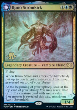 Runo Stromkirk // Krothuss, Lord of the Deep [Innistrad: Crimson Vow Prerelease Promos] | Good Games Modbury