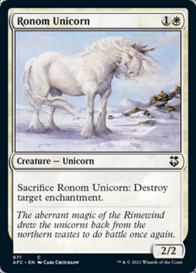 Ronom Unicorn [Dungeons & Dragons: Adventures in the Forgotten Realms Commander] | Good Games Modbury