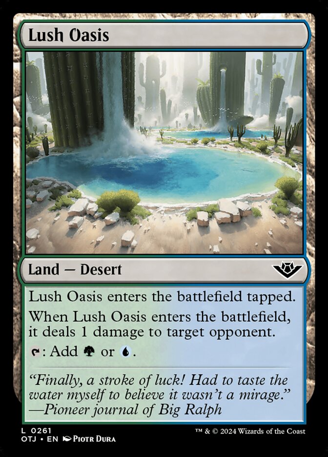 Lush Oasis 261/286 (Outlaws of Thunder Junction)  | Good Games Modbury