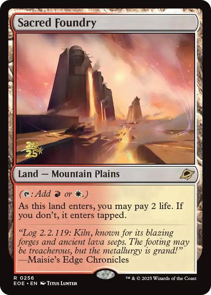 Sacred Foundry 256s/160 (Prerelease Cards)  - Foil | Good Games Modbury