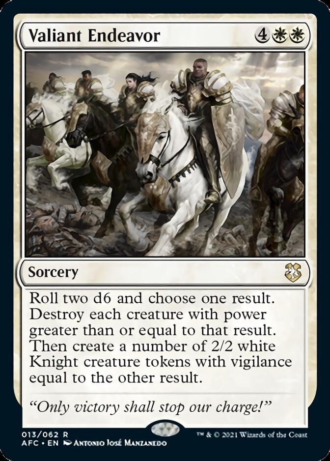 Valiant Endeavor [Dungeons & Dragons: Adventures in the Forgotten Realms Commander] | Good Games Modbury