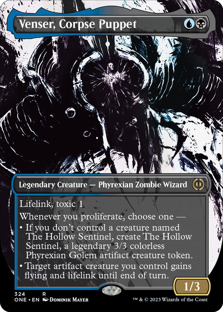 Venser, Corpse Puppet 324/271 (Phyrexia: All Will Be One)  - Borderless | Good Games Modbury
