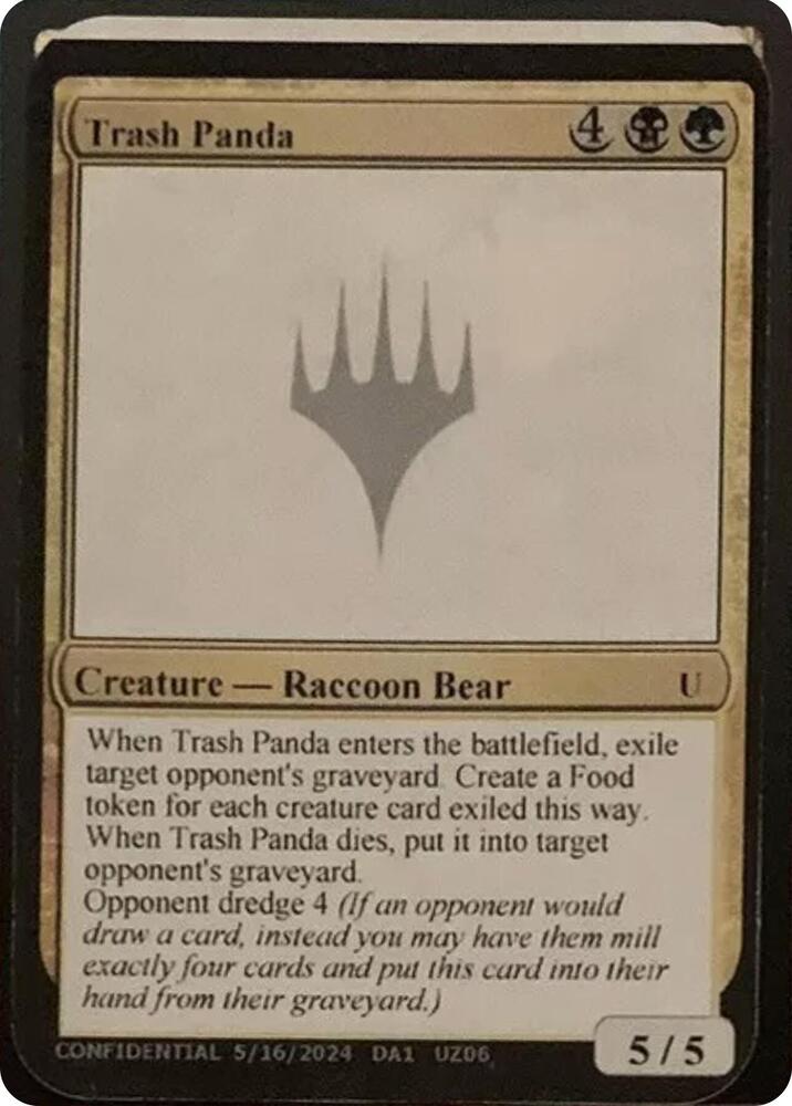 Trash Panda UZ06/477 (Un-Known Event Playtest Cards)  | Good Games Modbury