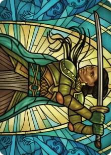 Shanna Purifying Blade Art Card 77 81 77 (Art Series: Dominaria United)  | Good Games Modbury