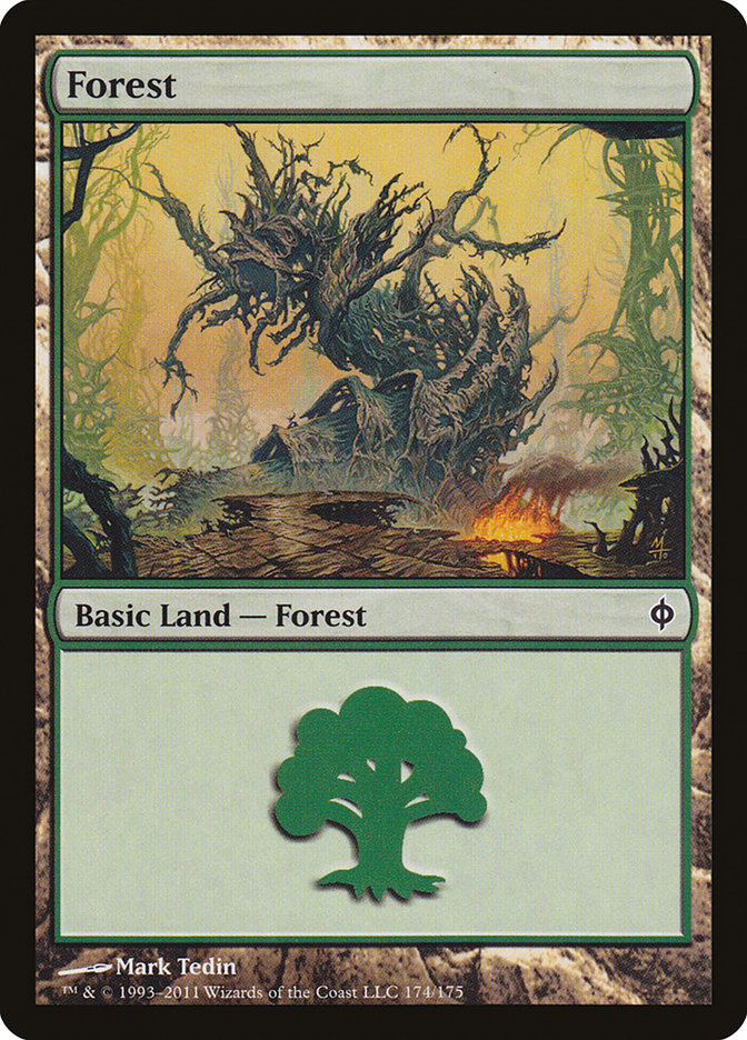 Forest (174) [New Phyrexia] | Good Games Modbury