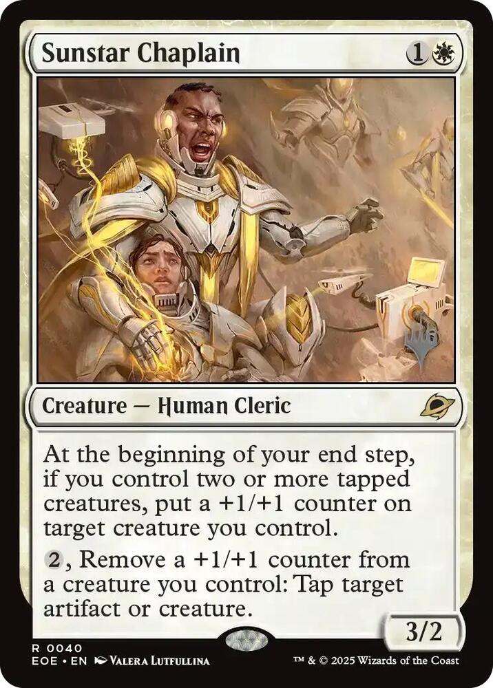 Sunstar Chaplain 40 (Promo Pack: Edge of Eternities)  - Foil | Good Games Modbury