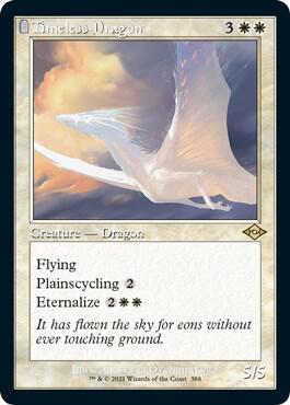 Timeless Dragon Retro Frame Foil Etched 388 (Modern Horizons 2)  - Foil | Good Games Modbury