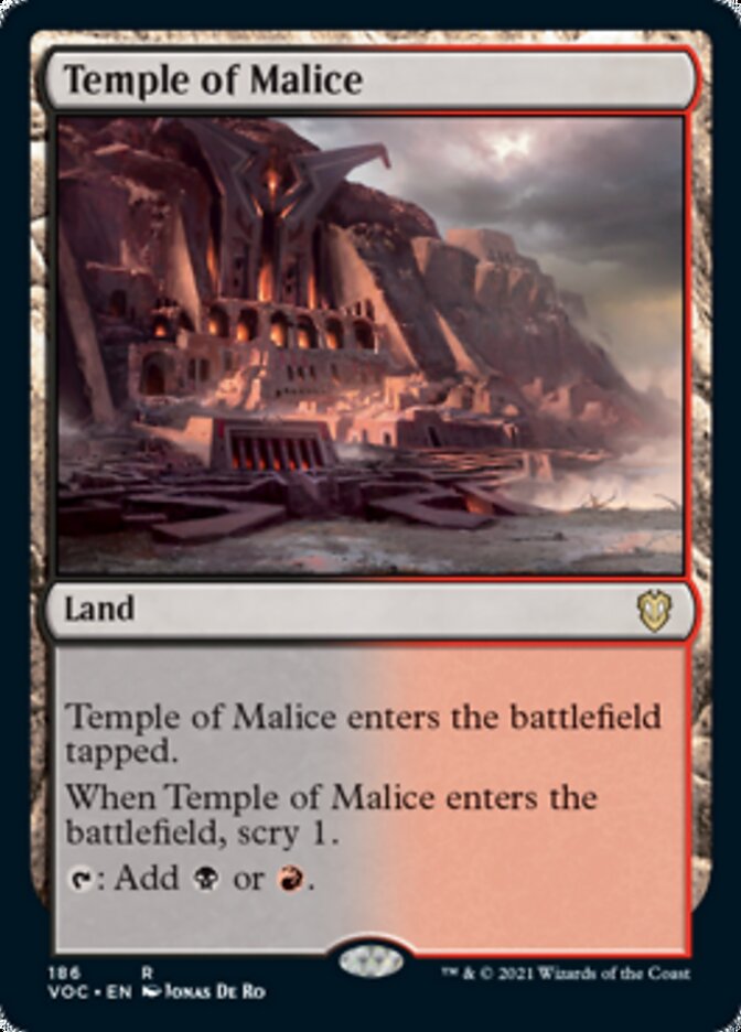 Temple of Malice [Innistrad: Crimson Vow Commander] | Good Games Modbury