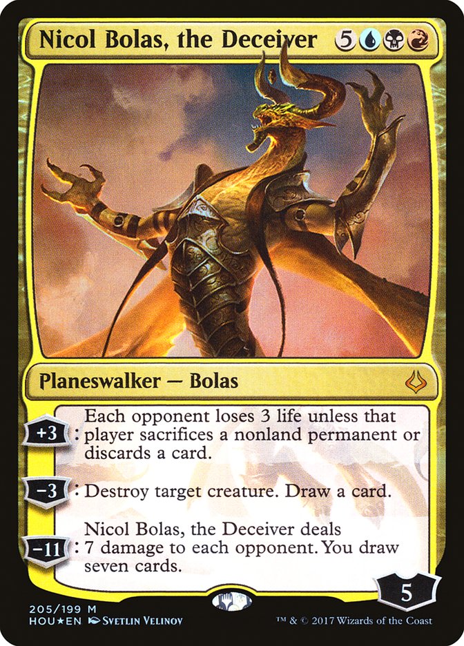 Nicol Bolas, the Deceiver 205/199 (Hour of Devastation)  - Foil | Good Games Modbury