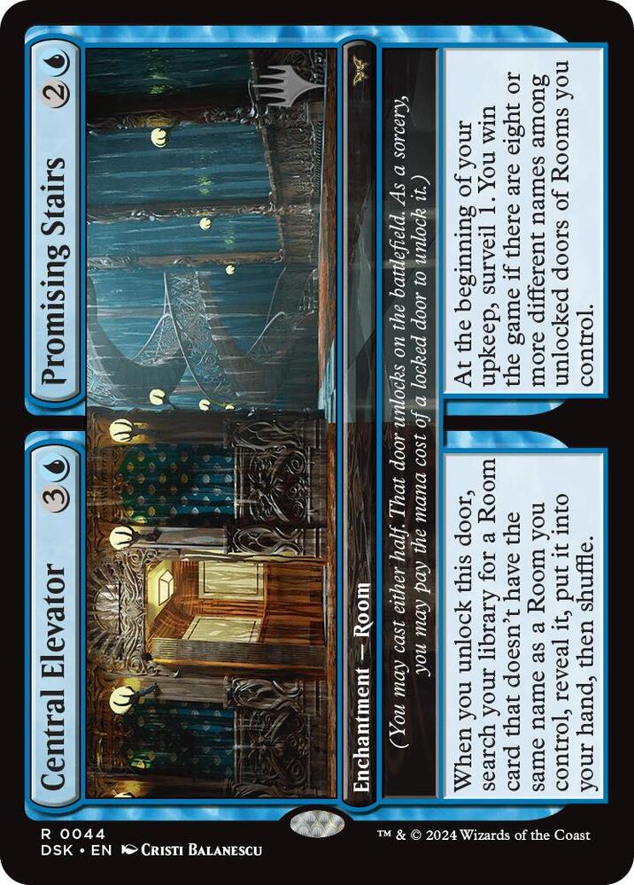 Central Elevator Promising Stairs 44 (Promo Pack: Duskmourn: House of Horror)  - Foil | Good Games Modbury