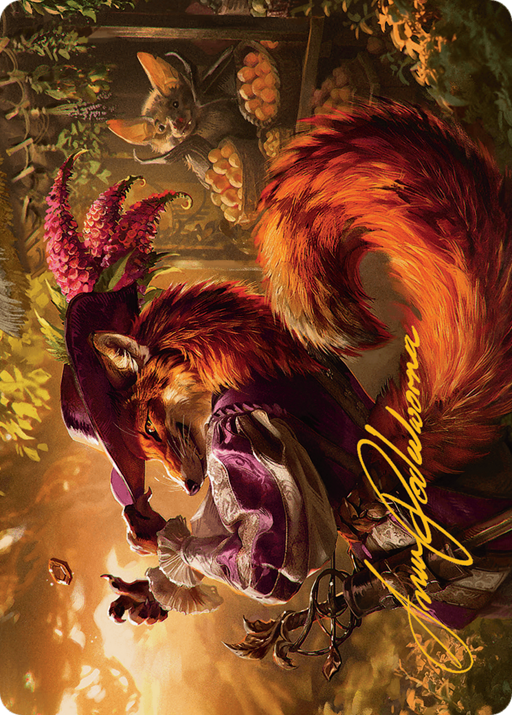 Mr. Foxglove Art Card (Gold-Stamped Signature) [Bloomburrow Art Series] | Good Games Modbury