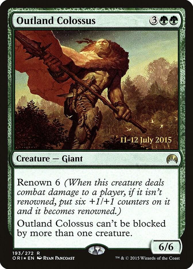 Outland Colossus 193s/54 (Prerelease Cards)  - Foil | Good Games Modbury