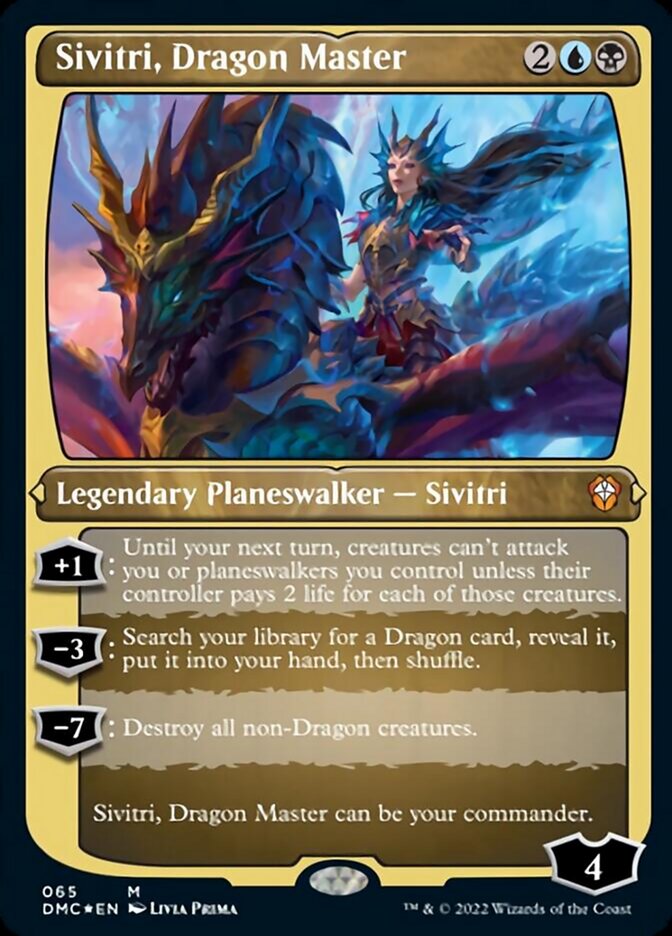 Sivitri, Dragon Master (Foil Etched) [Dominaria United Commander] | Good Games Modbury