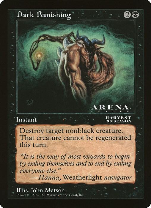 Dark Banishing Arena League  (Oversize Cards)  | Good Games Modbury