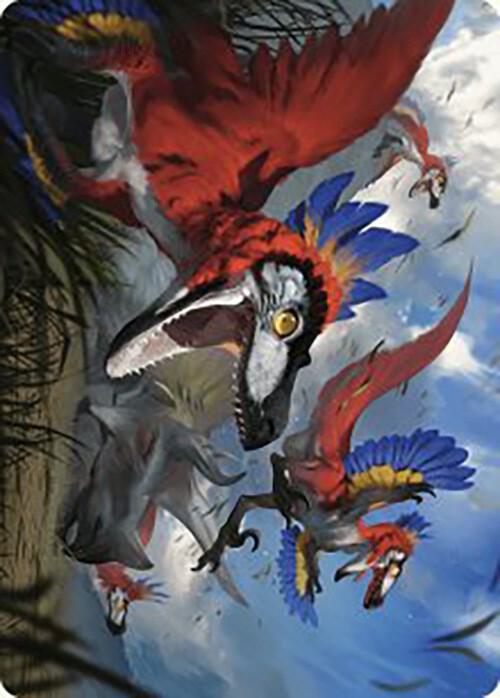 Wrathful Raptors Art Card 77 (Art Series: The Lost Caverns of Ixalan)  | Good Games Modbury