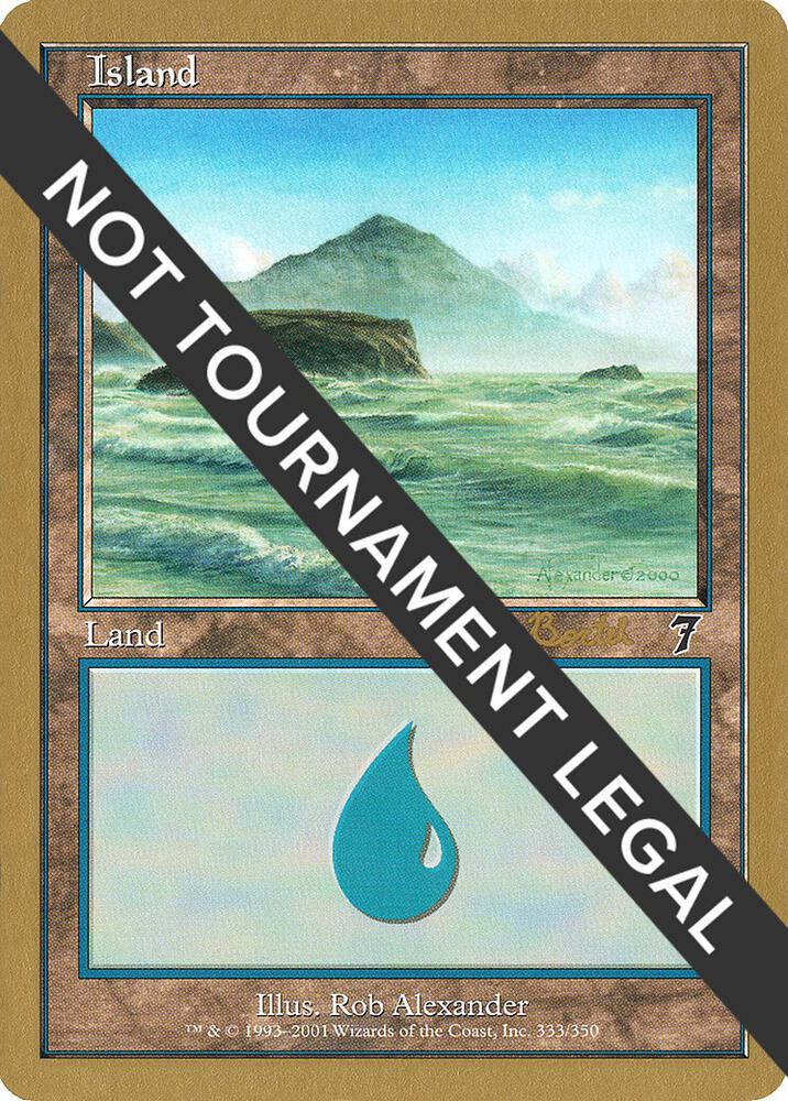 Island 333 2001 Alex Borteh 7ED ab333/138 (World Championship Decks)  | Good Games Modbury