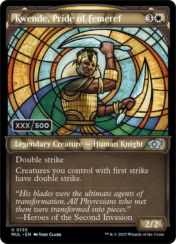 Kwende, Pride of Femeref Serialized 135z/65 (March of the Machine: Multiverse Legends)  - Double Rainbow Foil | Good Games Modbury