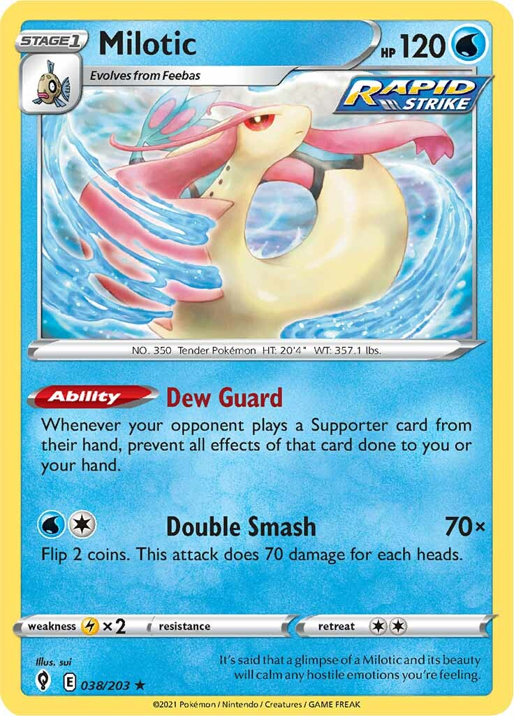 Milotic (038/203) [Sword & Shield: Evolving Skies] | Good Games Modbury