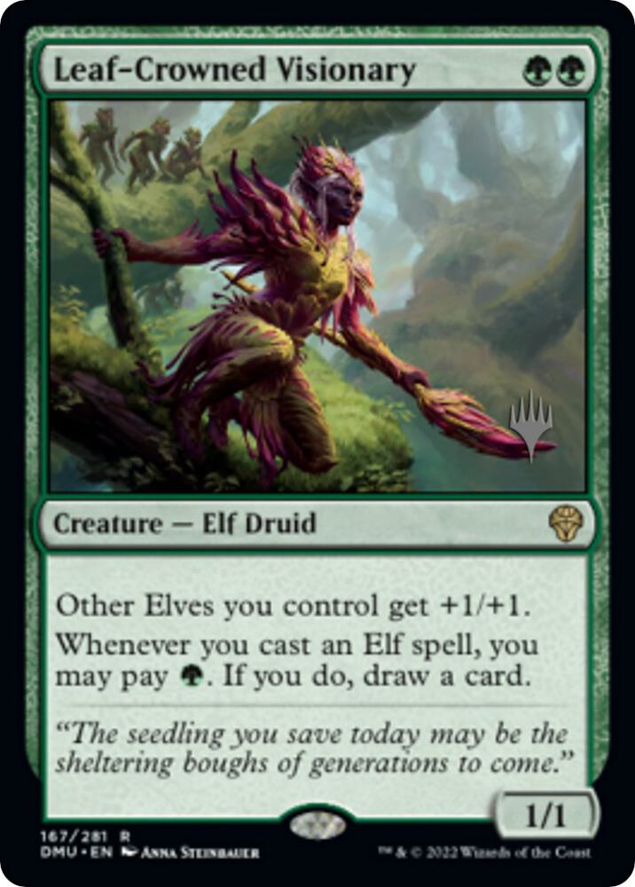 Leaf Crowned Visionary 167 (Promo Pack: Dominaria United)  | Good Games Modbury