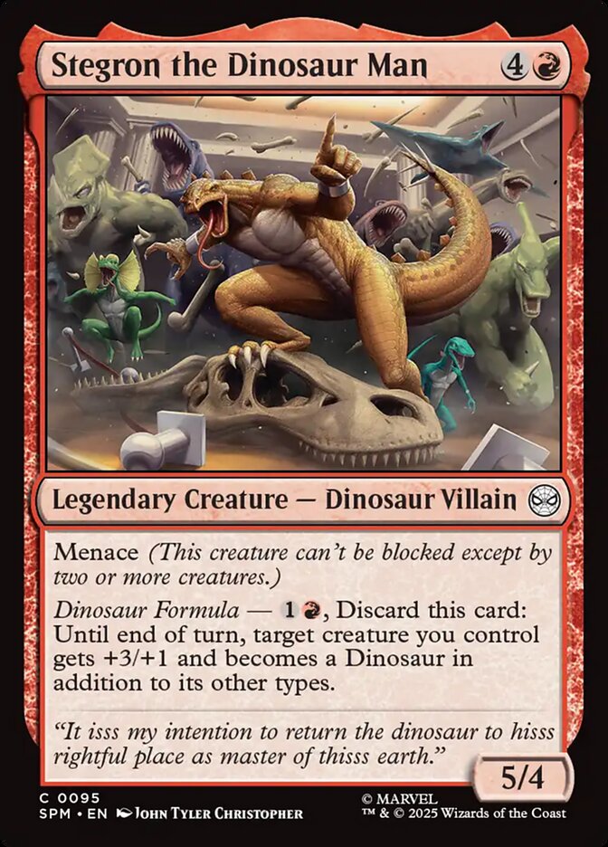 Stegron the Dinosaur Man 95 (Marvel's Spider-Man)  - Foil | Good Games Modbury