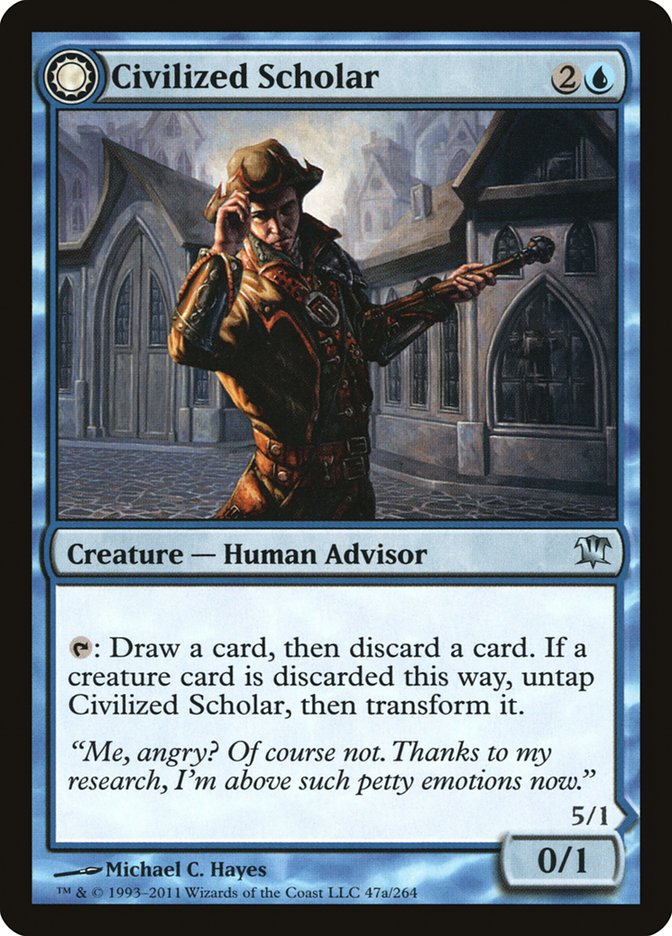 Civilized Scholar // Homicidal Brute [Innistrad] | Good Games Modbury