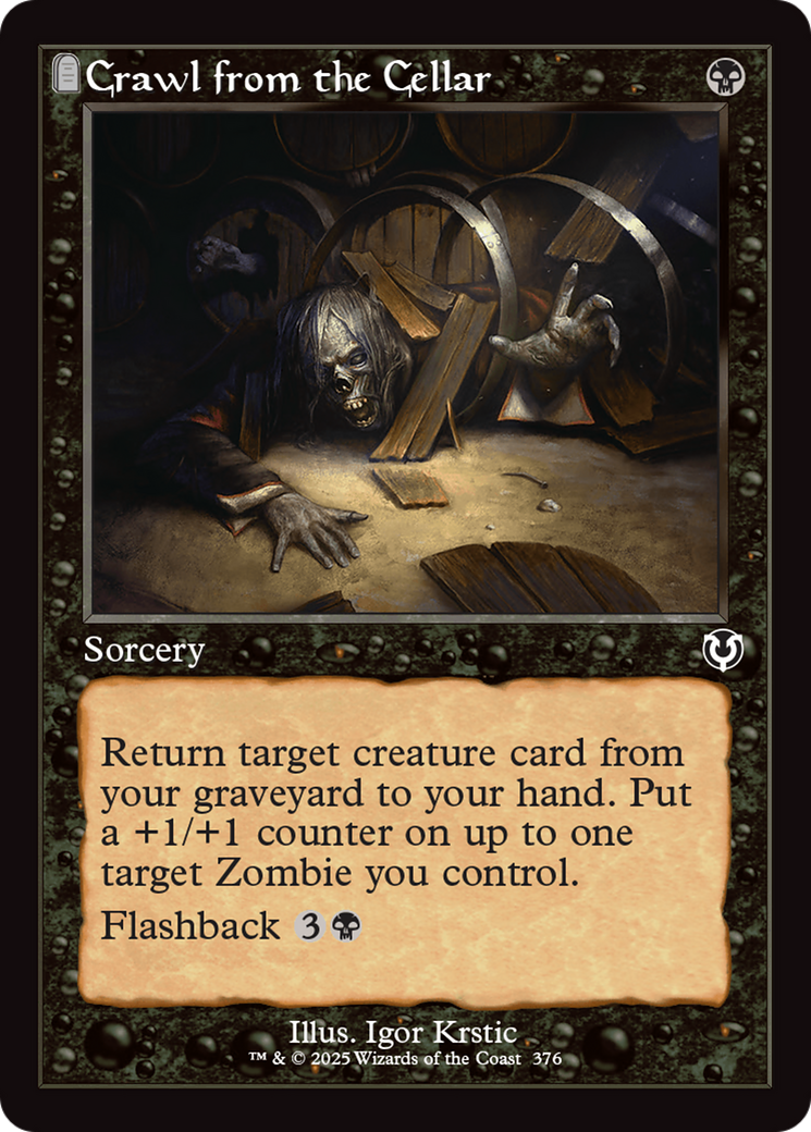 Crawl from the Cellar (Retro Frame) [Innistrad Remastered] | Good Games Modbury