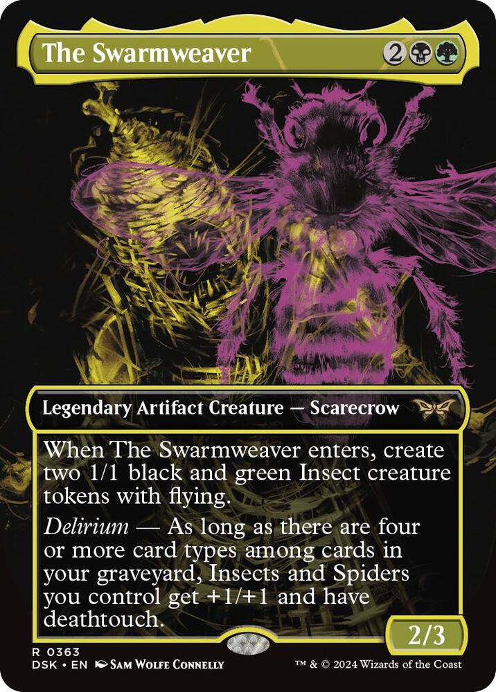 The Swarmweaver 363/286 (Duskmourn: House of Horror)  - Borderless | Good Games Modbury