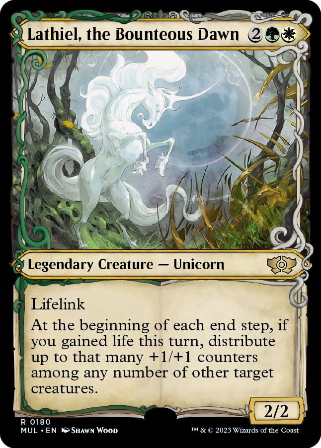 Lathiel the Bounteous Dawn Halo Foil 180/261 (March of the Machine: Multiverse Legends)  - Foil | Good Games Modbury