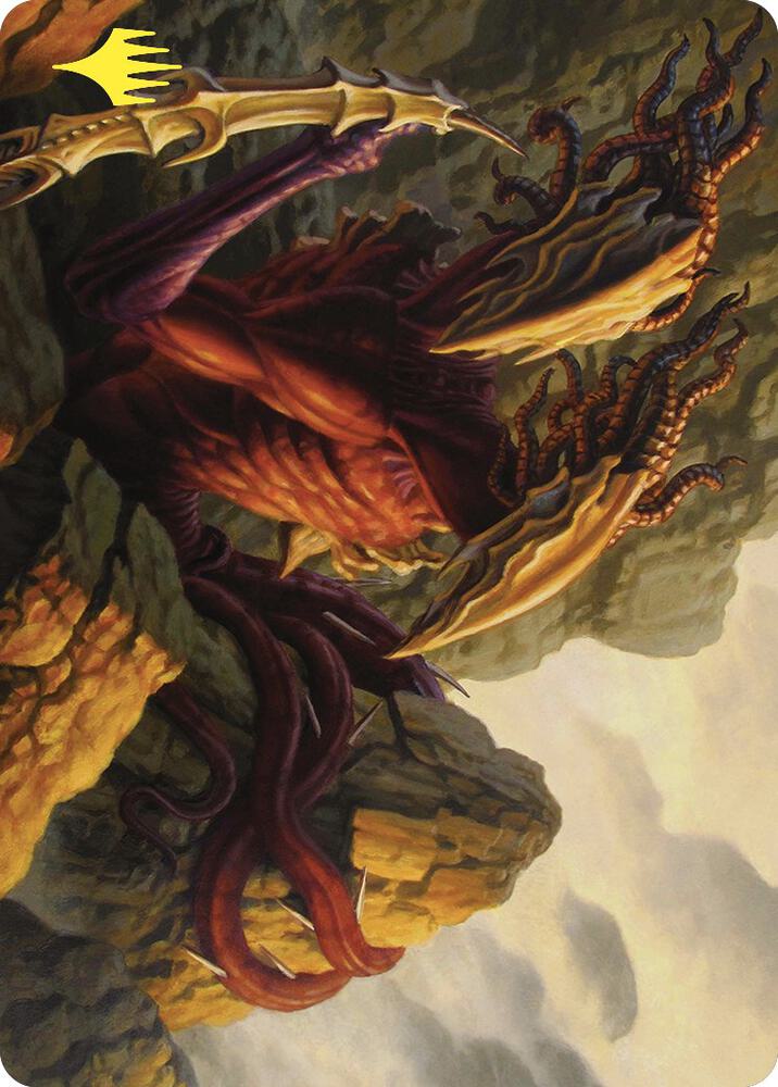 Two Headed Sliver Art Card Gold Stamped 79 (Art Series: Commander Masters)  | Good Games Modbury