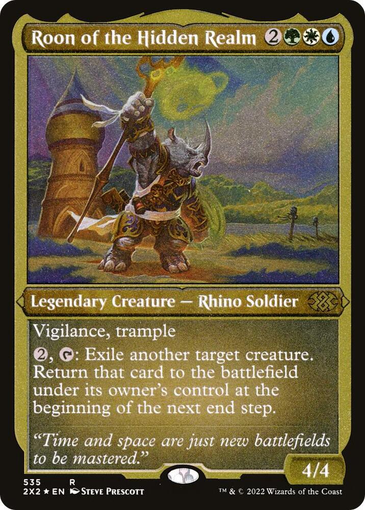 Roon of the Hidden Realm Foil Etched 535 (Double Masters 2022)  - Foil | Good Games Modbury