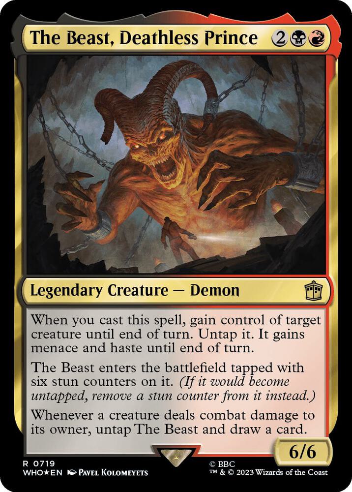 The Beast, Deathless Prince 719/331 (Universes Beyond: Doctor Who)  - Surge Foil | Good Games Modbury