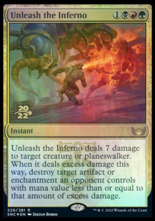 Unleash the Inferno [Streets of New Capenna Prerelease Promos] | Good Games Modbury