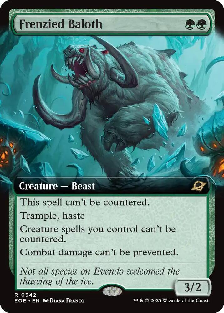 Frenzied Baloth 342/276 (Edge of Eternities)  - Extended Art | Good Games Modbury