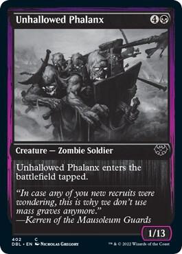 Unhallowed Phalanx 402 (Innistrad: Double Feature)  | Good Games Modbury