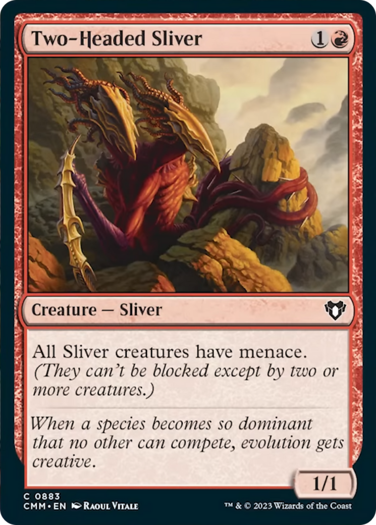 Two-Headed Sliver [Commander Masters] | Good Games Modbury