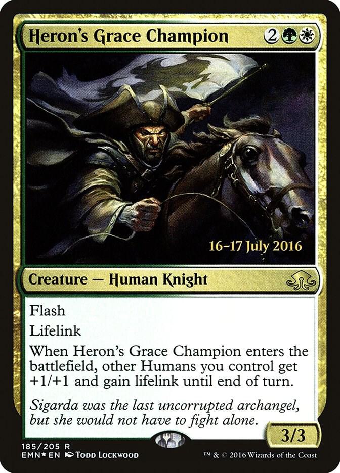 Herons Grace Champion 185s/77 (Prerelease Cards)  - Foil | Good Games Modbury