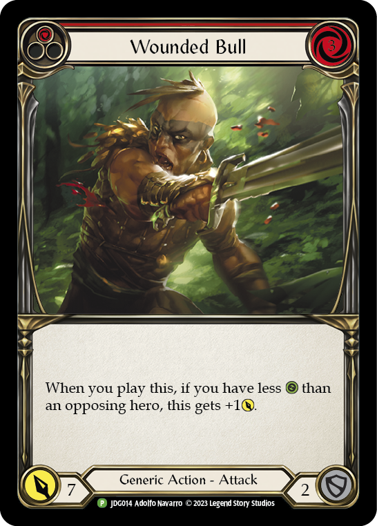 Wounded Bull (Red) [JDG014] (Promo)  Cold Foil | Good Games Modbury