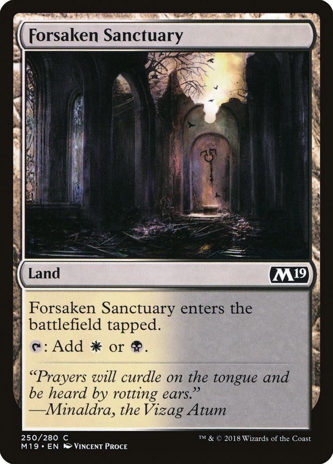 Forsaken Sanctuary [Core Set 2019] | Good Games Modbury