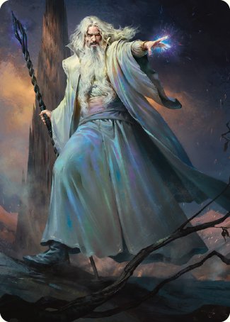 Saruman of Many Colors Art Card [The Lord of the Rings: Tales of Middle-earth Art Series] | Good Games Modbury
