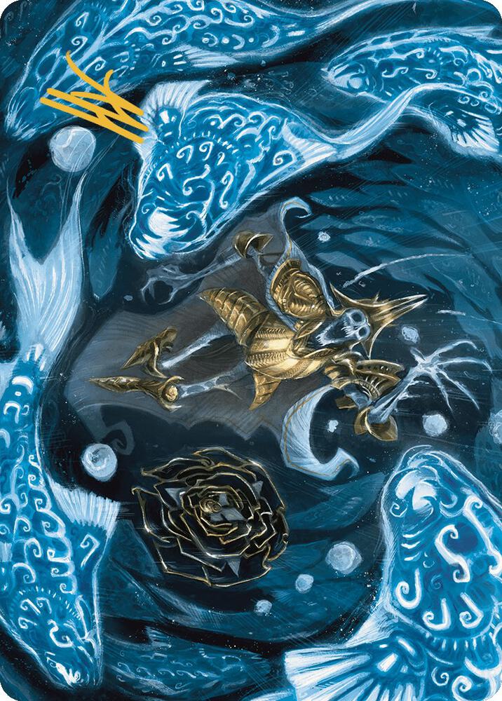 Eaten by Piranhas Art Card Gold Stamped Signature 11 (Art Series: The Lost Caverns of Ixalan)  | Good Games Modbury