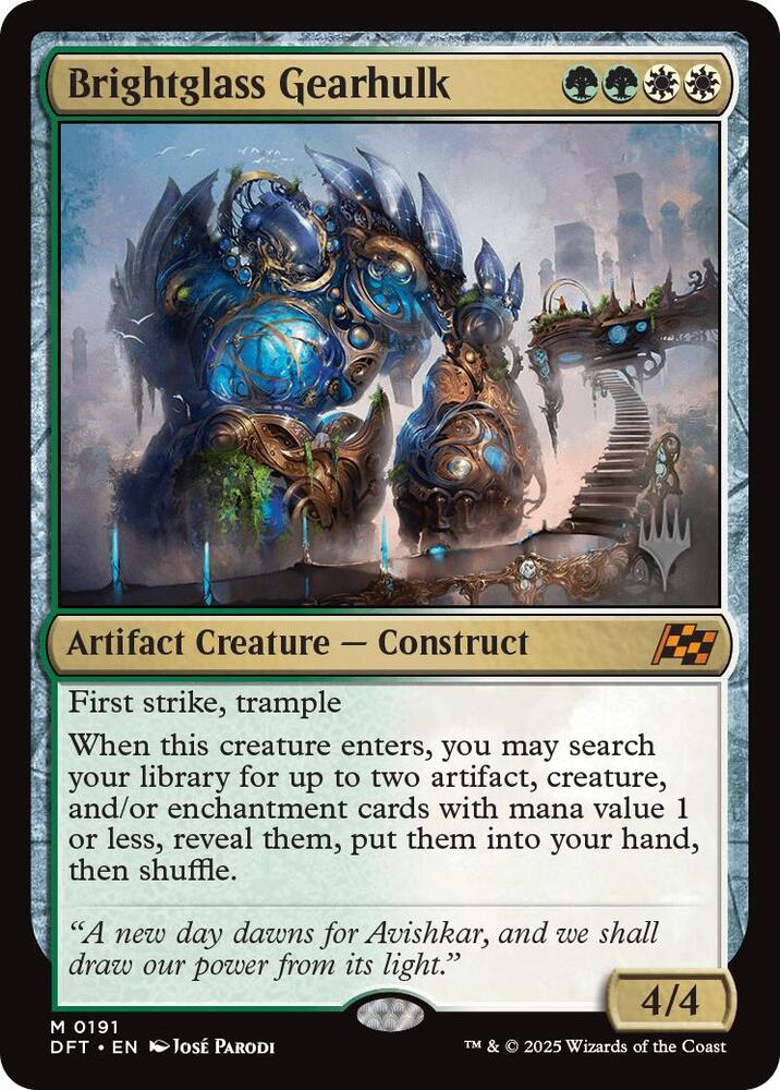 Brightglass Gearhulk 191 (Promo Pack: Aetherdrift)  - Foil | Good Games Modbury