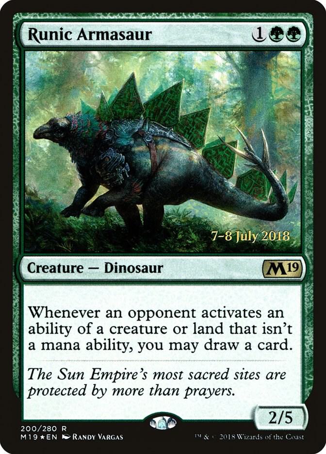 Runic Armasaur 200s/95 (Prerelease Cards)  - Foil | Good Games Modbury