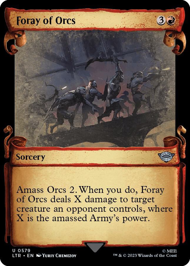 Foray of Orcs 579 (Universes Beyond: The Lord of the Rings: Tales of Middle-earth)  - Showcase Scroll | Good Games Modbury